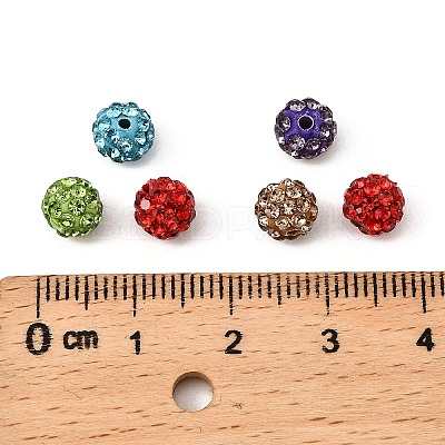Pave Disco Ball Beads RB-Q195-A6mm-M-1