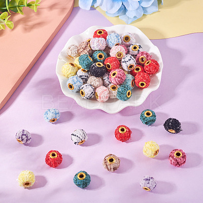 100Pcs Cloth Alloy European Beads FIND-TA0006-74-1