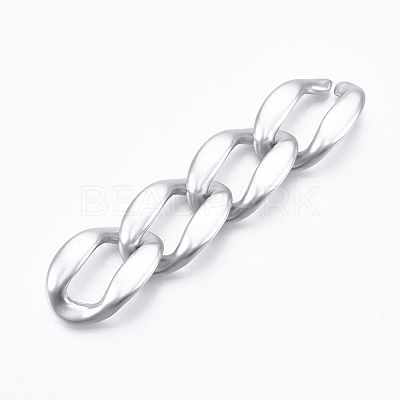 Spray Painted CCB Plastic Linking Rings CCB-R104-02B-03-1