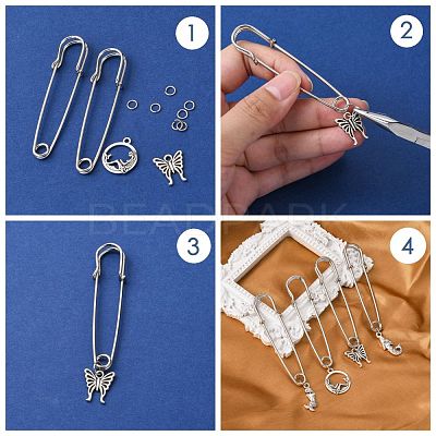 Iron Kilt Pins Brooch Findings E027Y-1