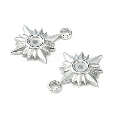 Non-Tarnish 304 Stainless Steel Pendant Cabochon Settings STAS-L269-071P-1