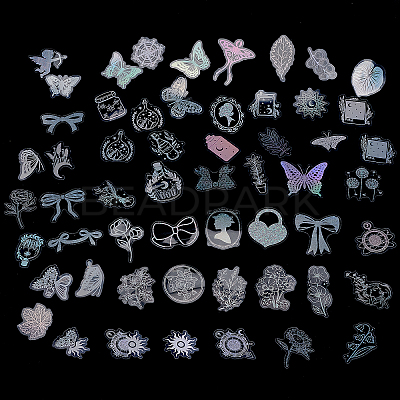 PET Waterproof Laser Stickers Sets DIY-CP0008-48-1