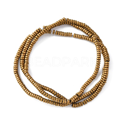 Electroplated Non-magnetic Hematite Beads Strands G-P571-A01-01-1