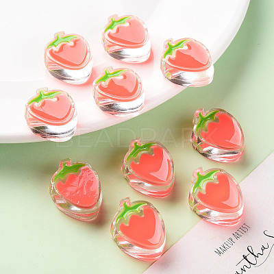 Transparent Enamel Acrylic Beads X1-TACR-S155-003A-1