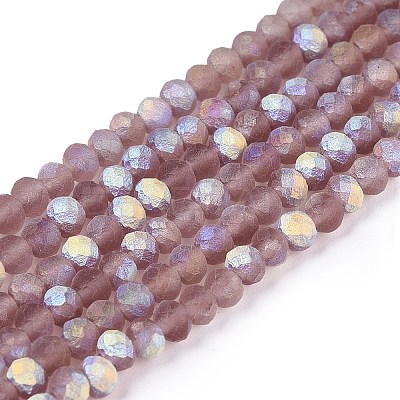 Transparent Glass Beads Strands EGLA-A044-T2mm-MB07-1