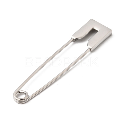 Alloy Extra Large Safety Pin Brooches JEWB-B043-01P-1