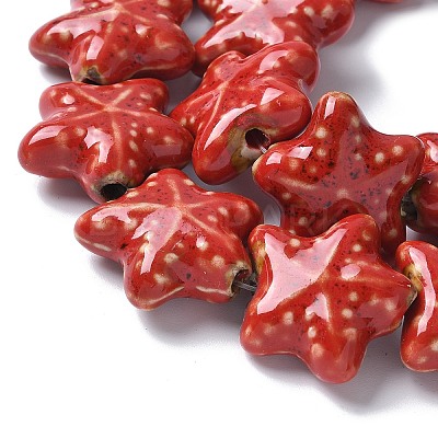 Ocean Series Handmade Porcelain Beads PORC-R002-05-07-1