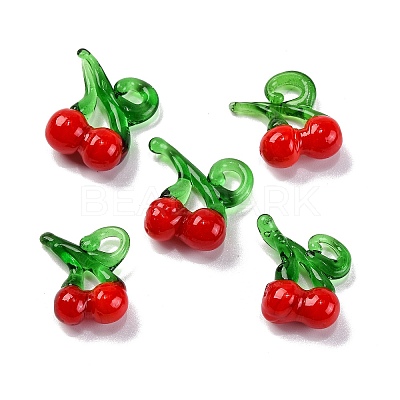 Fruit Food Glass Pendant LS-RESI-U001-03C-1