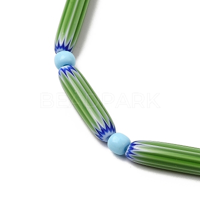 Handmade Lampwork Chevron Beads LAMP-Z019-01-11-1