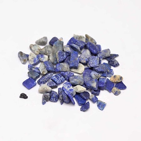 Natural Lapis Lazuli Chip Beads G-L453-05-1