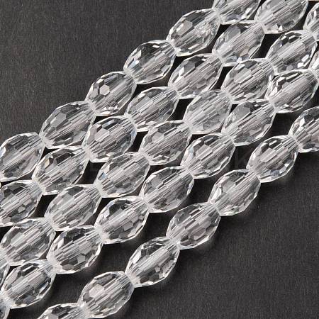 Glass Beads Strands X-GC893Y-14-1
