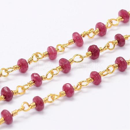Natural White Jade Beaded Chains CHC-G312-G05-1