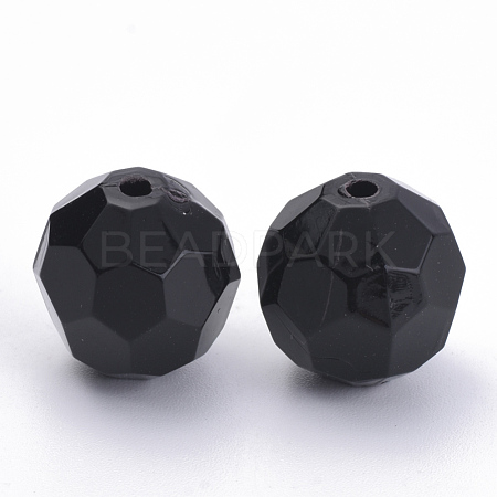 Opaque Acrylic Beads SACR-S300-05B-02-1