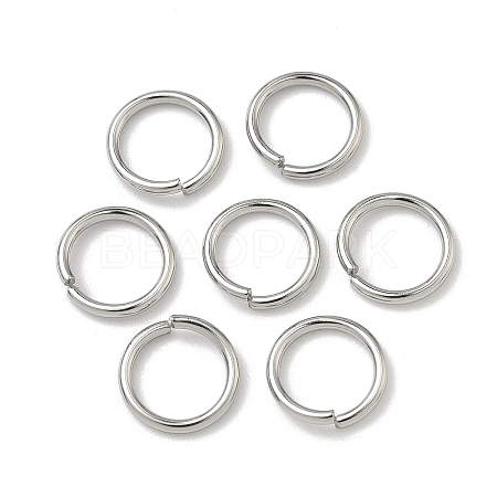 Non-Tarnish 304 Stainless Steel Open Jump Rings X-STAS-E067-08-10mm-1
