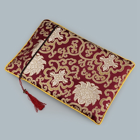 Floral Print Cloth Scriptures Storage Zipper Pouches PW-WG86002-04-1