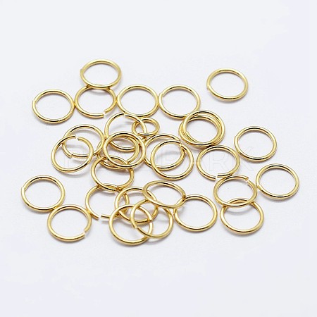 925 Sterling Silver Saw Cut Open Jump Rings STER-F036-02G-0.9x5mm-1