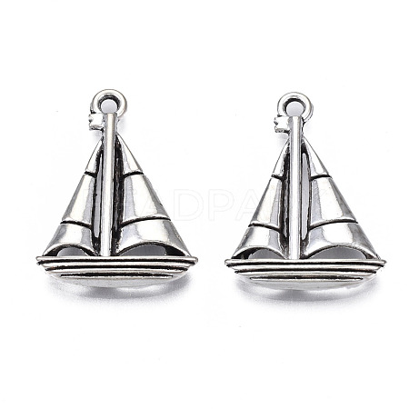 Tibetan Style Alloy Pendants TIBEP-N008-109-1