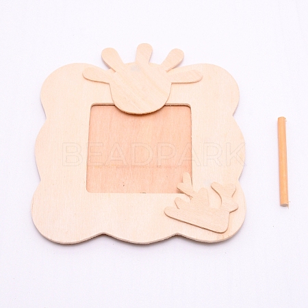 Unfinished Natural Wood Photo Frames WOOD-WH0110-31-1