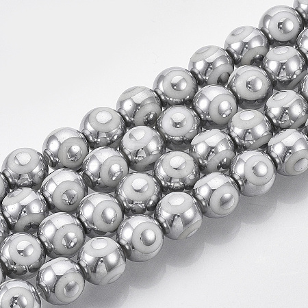 Electroplate Glass Beads Strands LS-EGLA-T012-02F-8MM-1