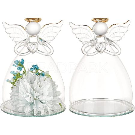 Glass Praying Angel Cover DJEW-WH0038-52-1