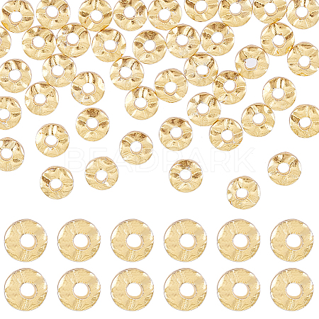 BENECREAT 50Pcs Brass Beads KK-BC0013-25B-1