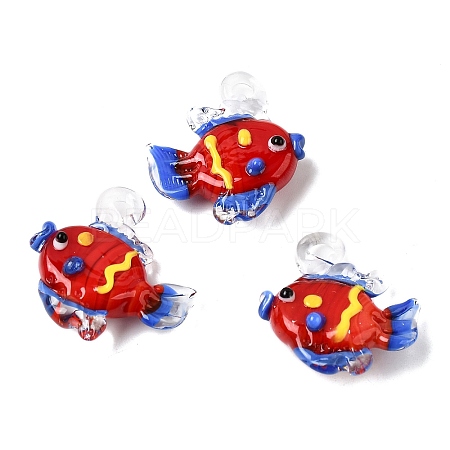 Handmade Lampwork Pendants LAMP-B035-01B-07-1