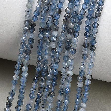 Natural Devil Blue Aquamarine Beads Strands GG-CBA77FB-B06-2mm-1