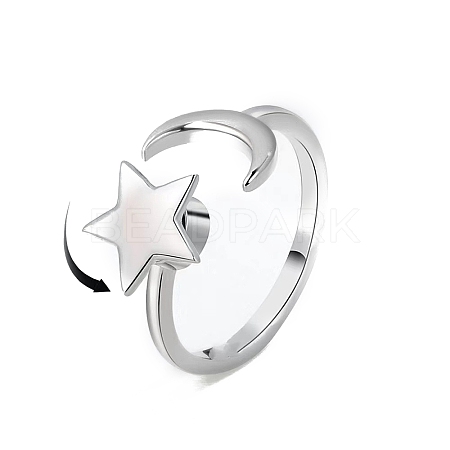 Brass Rotating Open Cuff Ring MATO-PW0001-061P-15-1