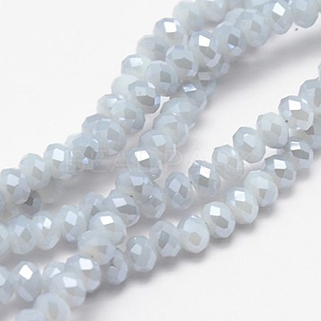 Electroplate Glass Beads Strands X-EGLA-D020-6x4mm-47-1
