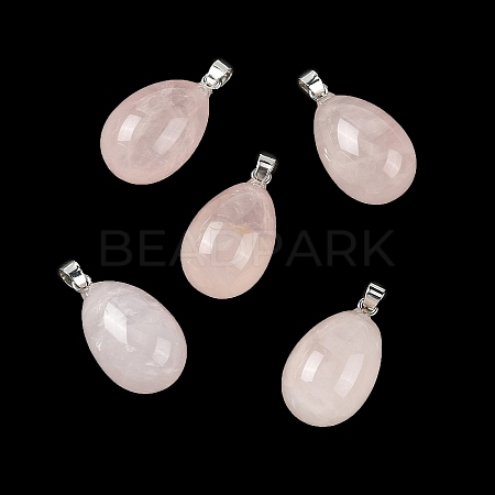 Natural Rose Quartz Pendants GG-K002-08A-27-1