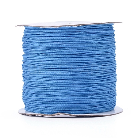 Nylon Braided Cord for Woven Jewelry Making Macrame Craft NWIR-D055-0.6mm-12-1