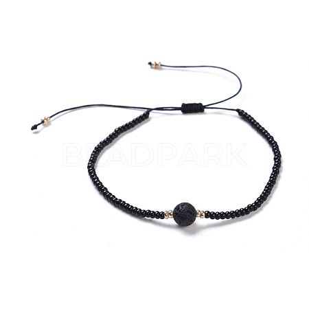 Nylon Thread Braided Beads Bracelets BJEW-JB04346-01-1