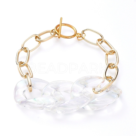 Chain Bracelets BJEW-JB05164-01-1