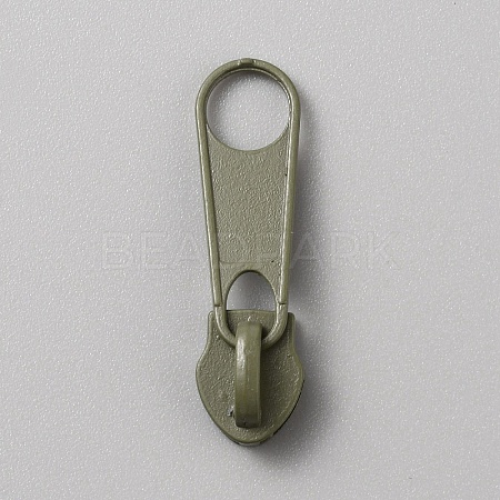 Spray Painted Zinc Alloy Zipper Pull FIND-WH0427-33A-09-1