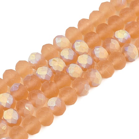 Transparent Glass Beads Strands LS-EGLA-A044-T8mm-MB23-1