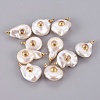 Natural Cultured Freshwater Pearl Pendants PEAR-F008-31G-03-1