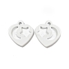 Spray Painted 201 Stainless Steel Charms STAS-G304-15E-1
