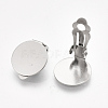 304 Stainless Steel Clip-on Earring Findings X-STAS-T045-33D-P-3