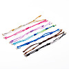 14Pcs 7 Colors Segment Dyed Nylon Braided Cord Bracelet Makings AJEW-TAC00014-3