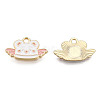 Alloy Enamel Pendants PALLOY-N170-034C-NR-1