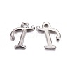 Platinum Plated Alloy Letter Pendants LS-PALLOY-J718-01P-T-1
