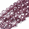 Handmade Millefiori Glass Bead Strands LAMP-J035-6mm-33-1