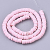 Handmade Polymer Clay Beads Strands CLAY-R089-6mm-071-2
