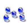 UV Plating Rainbow Iridescent Transparent Acrylic Beads OACR-A014-B02-2