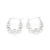 925 Sterling Silver Hoop Earrings for Women EJEW-P231-92P-1