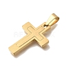 Ion Plating(IP) 304 Stainless Steel Pendants STAS-K091-01G-2