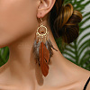 Alloy Feather Chandelier Earrings FS-WGC79E4-01-2