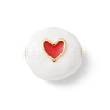 Brass Enamel Beads KK-P294-52G-02-1