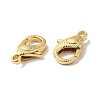 Brass Lobster Claw Clasps KK-J301-19G-4