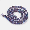 Electroplate Glass Beads Strands EGLA-A034-T3mm-L13-2